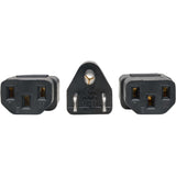 Eaton Tripp Lite Series Power Cord Splitter, C14 to 2xC13 PDU Style - 10A, 250V, 18 AWG, 18-in. (45.72 cm), Black — P004-18N-2C13