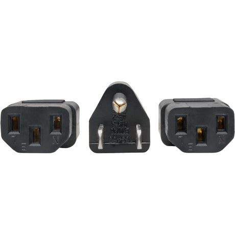 Eaton Tripp Lite Series Power Cord Splitter, C14 to 2xC13 PDU Style - 10A, 250V, 18 AWG, 18-in. (45.72 cm), Black — P004-18N-2C13