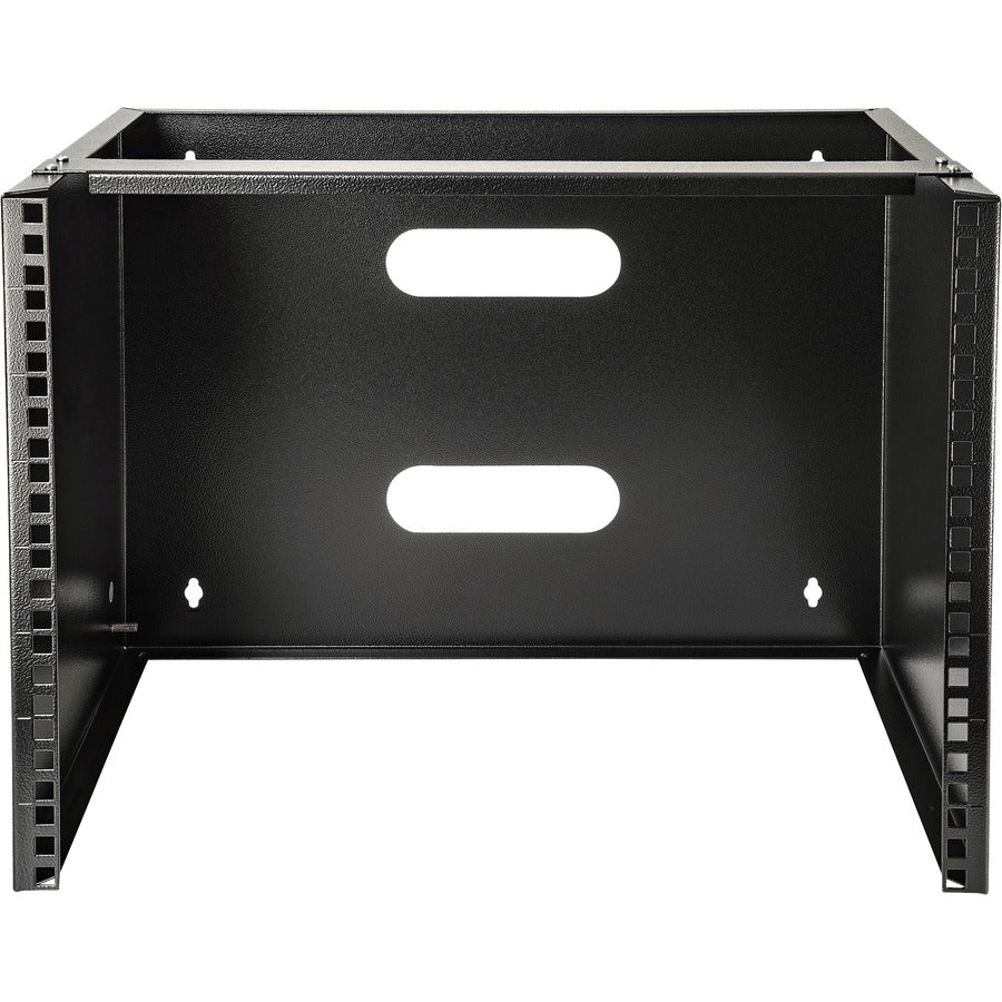 StarTech.com 8U Wall Mount Rack, 14in Deep, 19 inch Wall Mount Network Rack, Wall Mounting Patch Panel Bracket for Switch/IT Equipment — WALLMOUNT8