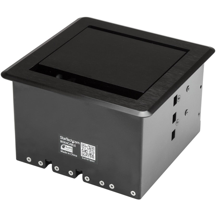 StarTech.com Conference Table Cable Management Box - Table Top - Conference Room AV - Conference Table Connectivity Box — BOX4CABLE
