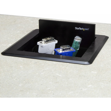 StarTech.com Conference Table Cable Management Box - Table Top - Conference Room AV - Conference Table Connectivity Box — BOX4CABLE
