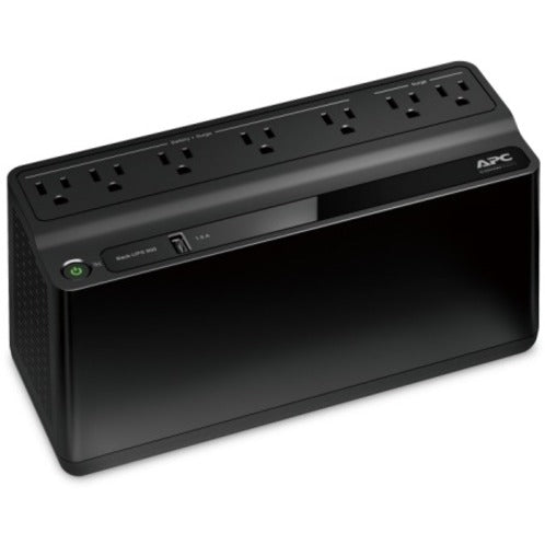 APC Back-UPS 600VA, 120V, 1 USB charging port, 7 NEMA outlets (2 surge) — BE600M1