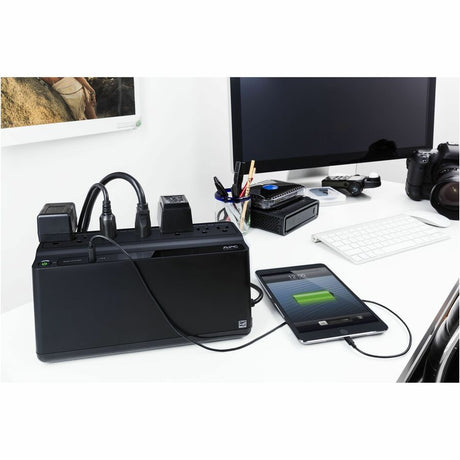 APC Back-UPS 600VA, 120V, 1 USB charging port, 7 NEMA outlets (2 surge) — BE600M1