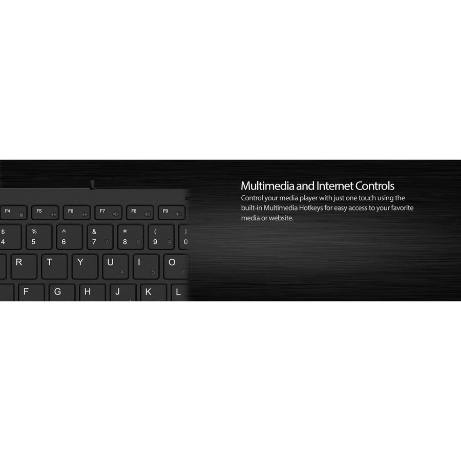Adesso Mini Keyboard with USB Hubs — AKB-510HB