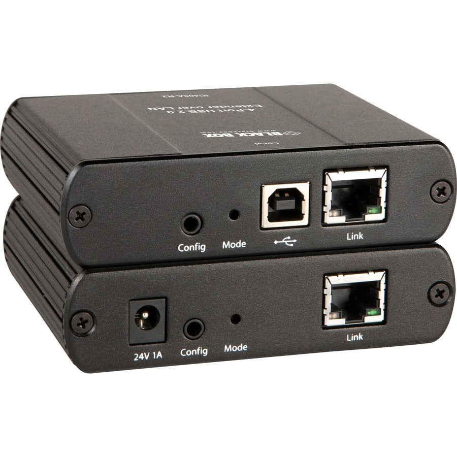 Black Box USB 2.0 Extender - CATx/LAN, 4-Port — IC408A-R2