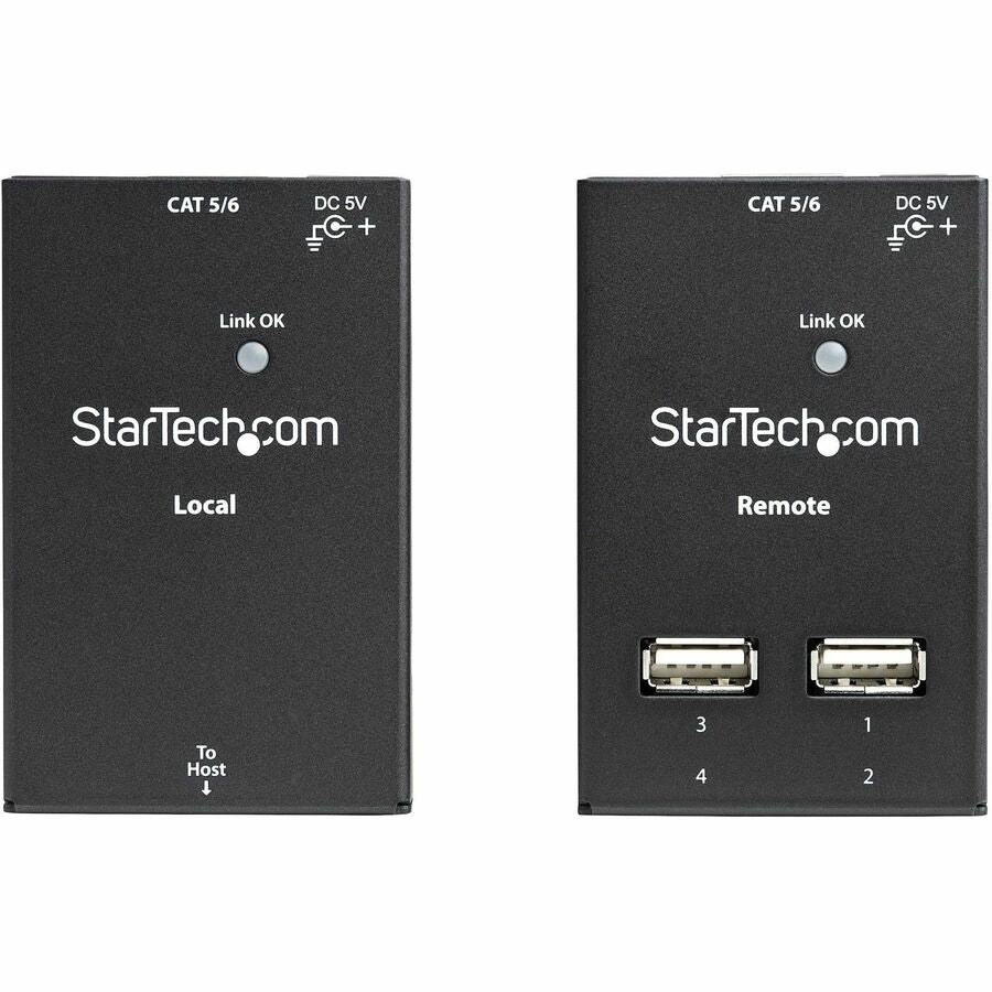 StarTech.com 4 Port USB 2.0-Over-Cat5-or-Cat6 Extender - up to 130ft (40m) — USB2004EXTV