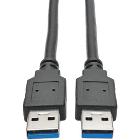 Eaton Tripp Lite Series USB 3.0 SuperSpeed A/A Cable (M/M), Black, 6 ft. (1.83 m) — U320-006-BK