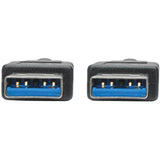 Eaton Tripp Lite Series USB 3.0 SuperSpeed A/A Cable (M/M), Black, 6 ft. (1.83 m) — U320-006-BK