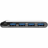 Eaton Tripp Lite Series 4-Port USB-C Hub, USB 3.x (5Gbps), 4x USB-A Ports, 60W PD Charging, Black — U460-004-4AB-C
