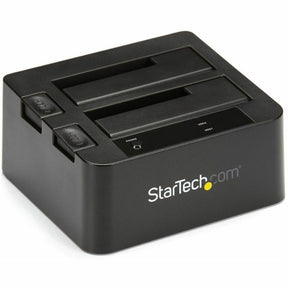 StarTech.com Dual-Bay USB 10Gbps to SATA Hard Drive Docking Station, 2.5/3.5" SATA I/II/III, SSD/HDD Dock, USB Hard Drive Bay, Top-Loading — SDOCK2U313