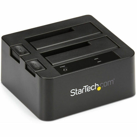 StarTech.com Dual-Bay USB 10Gbps to SATA Hard Drive Docking Station, 2.5/3.5" SATA I/II/III, SSD/HDD Dock, USB Hard Drive Bay, Top-Loading — SDOCK2U313
