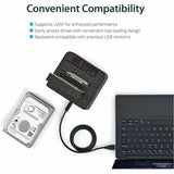 StarTech.com Dual-Bay USB 10Gbps to SATA Hard Drive Docking Station, 2.5/3.5" SATA I/II/III, SSD/HDD Dock, USB Hard Drive Bay, Top-Loading — SDOCK2U313