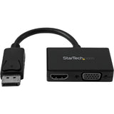 StarTech.com Travel A/V Adapter: 2-in-1 DisplayPort to HDMI or VGA — DP2HDVGA