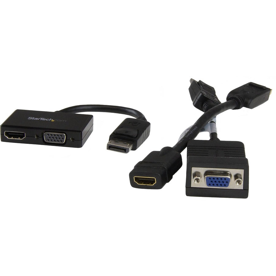 StarTech.com Travel A/V Adapter: 2-in-1 DisplayPort to HDMI or VGA — DP2HDVGA