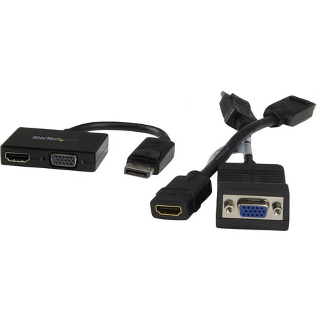 StarTech.com Travel A/V Adapter: 2-in-1 DisplayPort to HDMI or VGA — DP2HDVGA