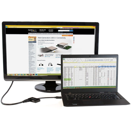 StarTech.com Travel A/V Adapter: 2-in-1 DisplayPort to HDMI or VGA — DP2HDVGA