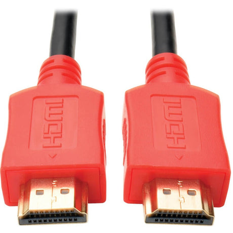 Eaton Tripp Lite Series High-Speed HDMI Cable, Digital Video and Audio, UHD 4K (M/M), Red, 6 ft. (1.83 m) — P568-006-RD