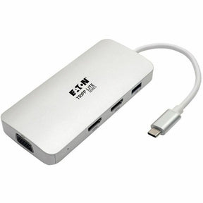 Eaton Tripp Lite Series USB-C Dock, Triple Display - HDMI, VGA, USB 3.x (5Gbps), USB-A Hub, 60W PD Charging — U442-DOCK12-S