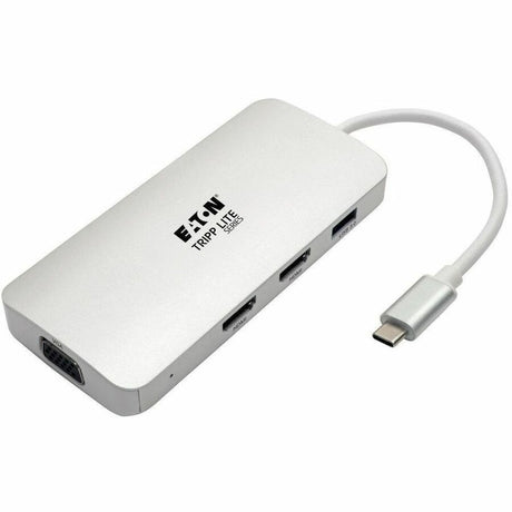 Eaton Tripp Lite Series USB-C Dock, Triple Display - HDMI, VGA, USB 3.x (5Gbps), USB-A Hub, 60W PD Charging — U442-DOCK12-S