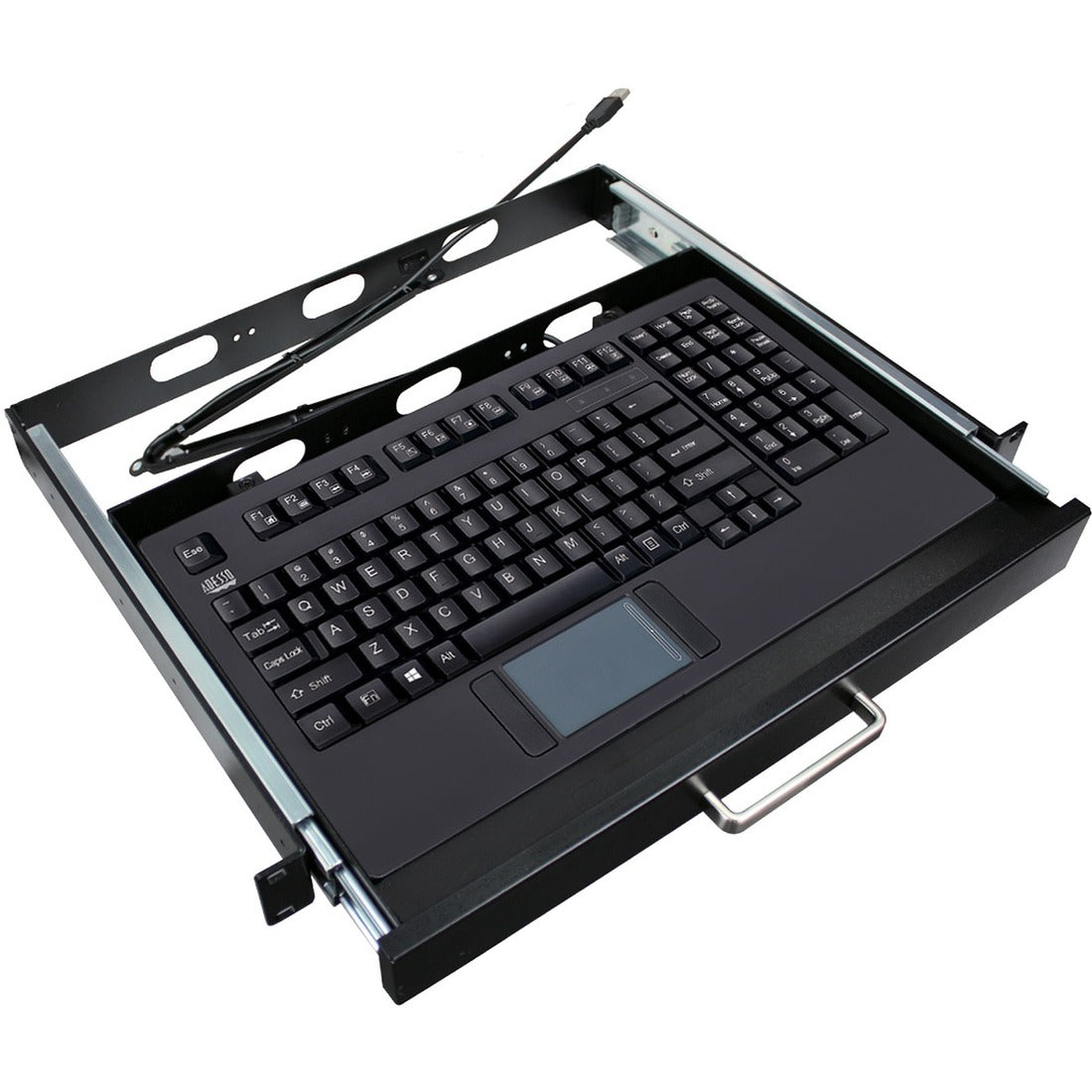 Adesso Touchpad Keyboard with Rackmount — AKB-425UB-MRP