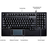 Adesso Touchpad Keyboard with Rackmount — AKB-425UB-MRP