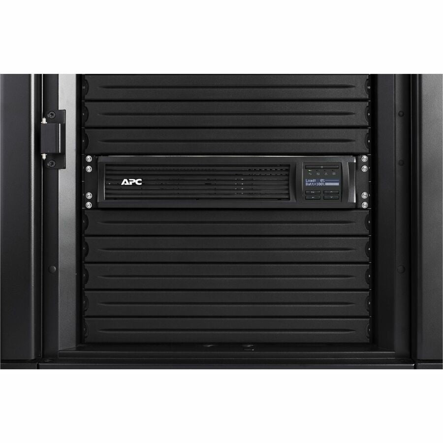 APC Smart-UPS, Line Interactive, 2200VA, Rackmount 2U, 120V, 6x NEMA 5-15R+2x NEMA 5-20R outlets, Network Card, AVR, LCD — SMT2200RM2UNC