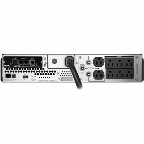 APC Smart-UPS, Line Interactive, 2200VA, Rackmount 2U, 120V, 6x NEMA 5-15R+2x NEMA 5-20R outlets, Network Card, AVR, LCD — SMT2200RM2UNC