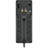 APC Back-UPS Pro, 1000VA/600W, Tower, 120V, 10x NEMA 5-15R outlets, Sine Wave, AVR, USB Type A + C ports, LCD, User Replaceable Battery — BR1000MS