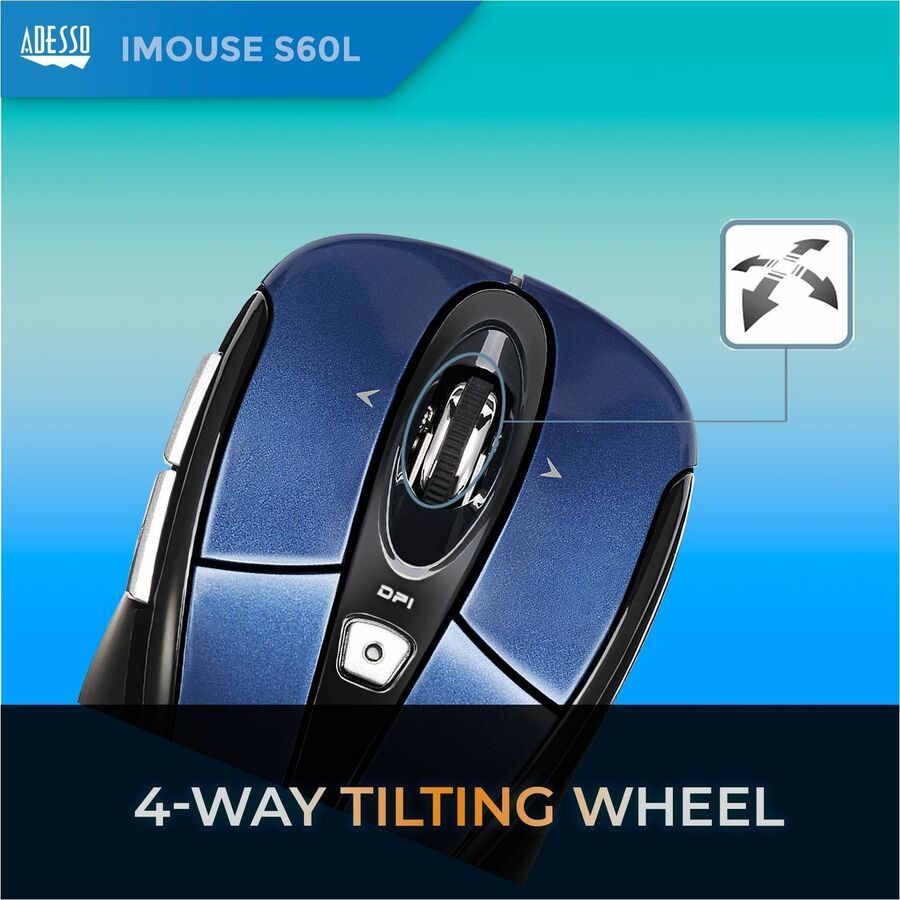 Adesso iMouse S60L - 2.4 GHz Wireless Programmable Nano Mouse — iMouse S60L
