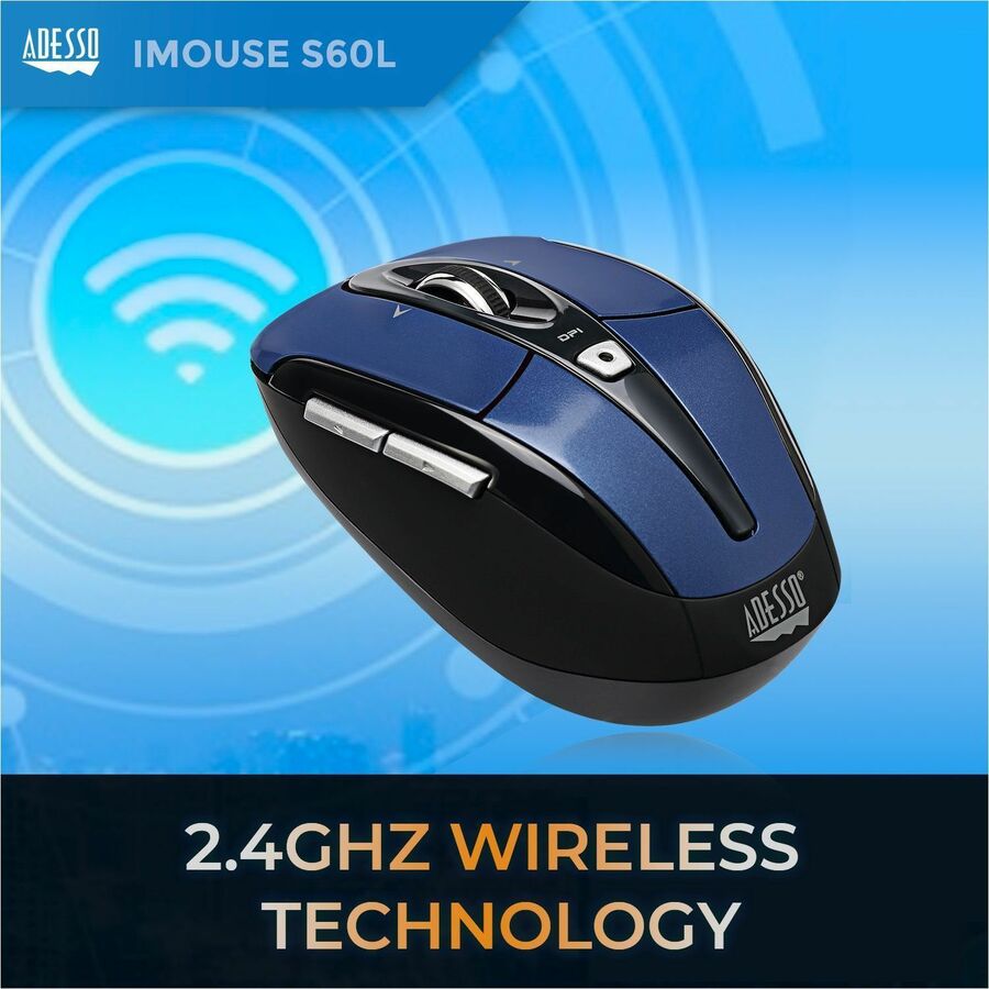 Adesso iMouse S60L - 2.4 GHz Wireless Programmable Nano Mouse — iMouse S60L