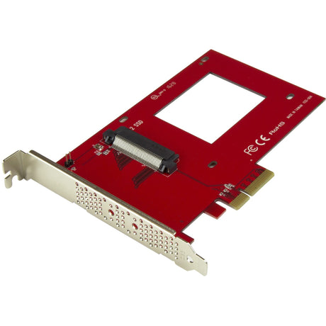 StarTech.com U.2 to PCIe Adapter for 2.5" U.2 NVMe SSD - SFF-8639 PCIe Adapter - x4 PCI Express 4.0 - NVMe PCIe Adapter - U.2 PCIe Card — PEX4SFF8639