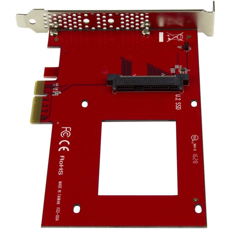 StarTech.com U.2 to PCIe Adapter for 2.5" U.2 NVMe SSD - SFF-8639 PCIe Adapter - x4 PCI Express 4.0 - NVMe PCIe Adapter - U.2 PCIe Card — PEX4SFF8639