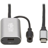 Eaton Tripp Lite Series USB 3.2 Gen 1 Active Extension Cable - USB-C to USB-C (M/F), 5 Gbps, Data Only, 5 m (16.4 ft.) — U330-05M-C2C