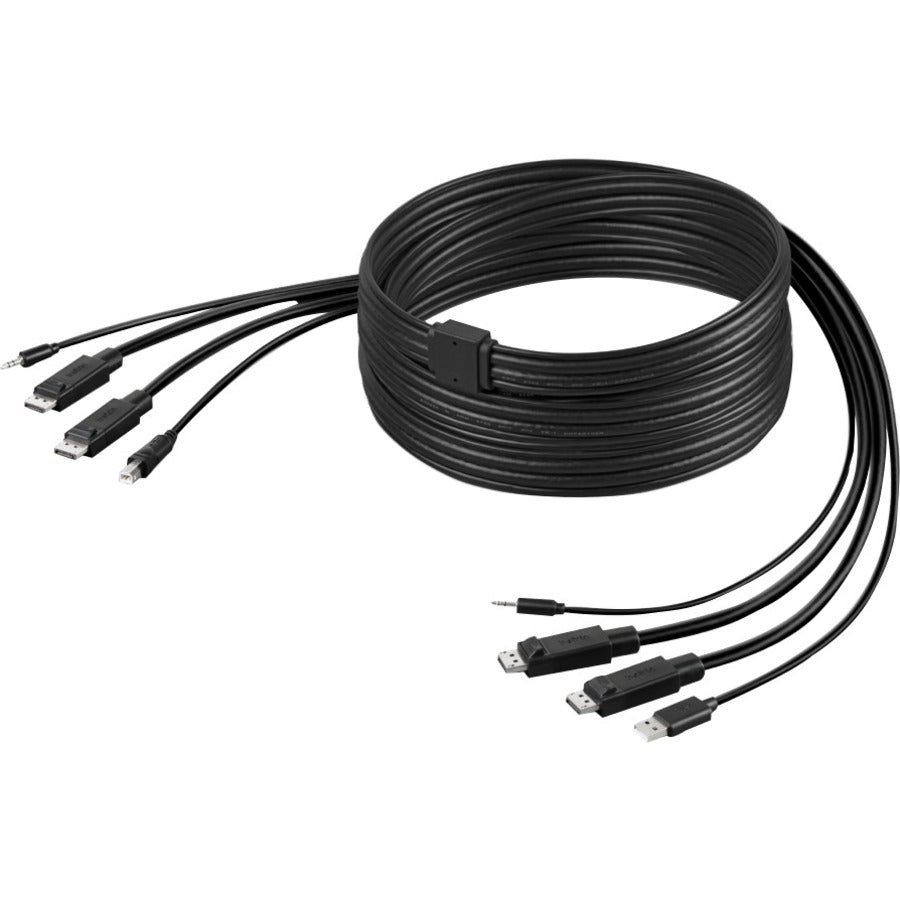 Belkin TAA DUAL DP/USB/AUD SKVM CBL, DP M/M; USB A/B, 10' — F1D9020B10T