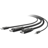 Belkin TAA DUAL DP/USB/AUD SKVM CBL, DP M/M; USB A/B, 10' — F1D9020B10T