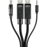 Belkin TAA DUAL DP/USB/AUD SKVM CBL, DP M/M; USB A/B, 10' — F1D9020B10T