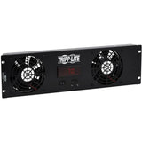 Eaton Tripp Lite Series 3U Digital Temperature Sensor with 2 12VDC Extra-Quiet Fans, Blanking Panel, LCD — SRFAN3UDCTEMP