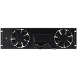 Eaton Tripp Lite Series 3U Digital Temperature Sensor with 2 12VDC Extra-Quiet Fans, Blanking Panel, LCD — SRFAN3UDCTEMP