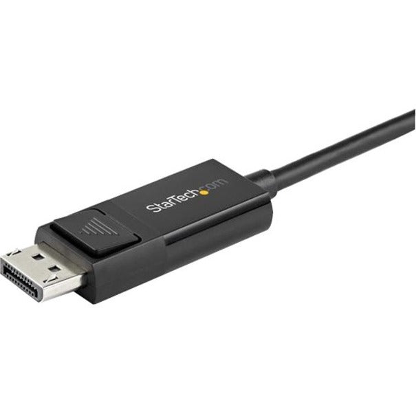 StarTech.com 6ft (2m) USB C to DisplayPort 1.2 Cable 4K 60Hz - Reversible DP to USB-C / USB-C to DP Video Adapter Monitor Cable HBR2/HDR — CDP2DP2MBD