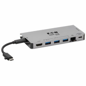 Eaton Tripp Lite Series USB-C Dock - 4K HDMI, USB 3.x (5Gbps), USB-A/C Hub Ports, GbE, Memory Card, 100W PD Charging, Detachable Cord — U442-DOCK5D-GY