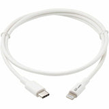 Eaton Tripp Lite Series USB-C to Lightning Sync/Charge Cable (M/M), MFi Certified, White, 3 ft. (0.9 m) — M102-003-WH