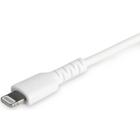 StarTech.com 3 foot/1m Durable White USB-C to Lightning Cable, Rugged Heavy Duty Charging/Sync Cable for Apple iPhone/iPad MFi Certified — RUSBCLTMM1MW