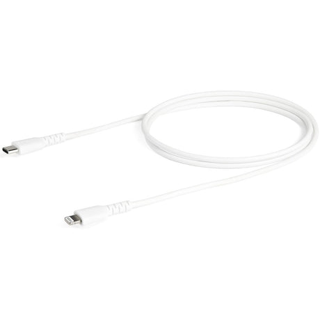 StarTech.com 3 foot/1m Durable White USB-C to Lightning Cable, Rugged Heavy Duty Charging/Sync Cable for Apple iPhone/iPad MFi Certified — RUSBCLTMM1MW