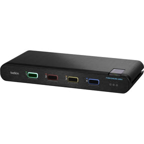 Belkin Universal 2nd Gen Secure KVM Switch, 4-Port Single Head No CAC — F1DN104KVMUNN4Z