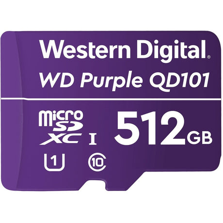 WD Purple 512 GB Class 10/UHS-I (U1) microSDXC — WDD512G1P0C-85AEL0