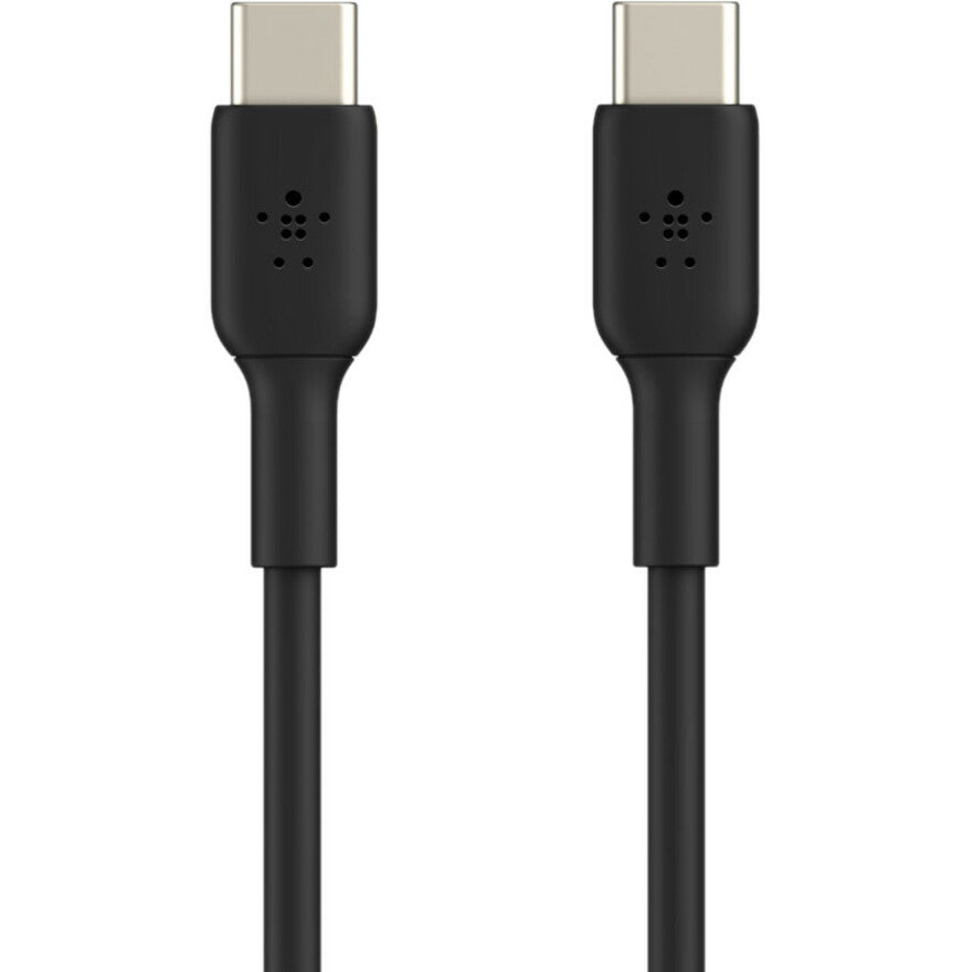 Belkin 60W USB-C to USB-C Cable - 480 Mbps - PVC - M/M - 1m/3.3ft - Black — CAB003bt2MBK