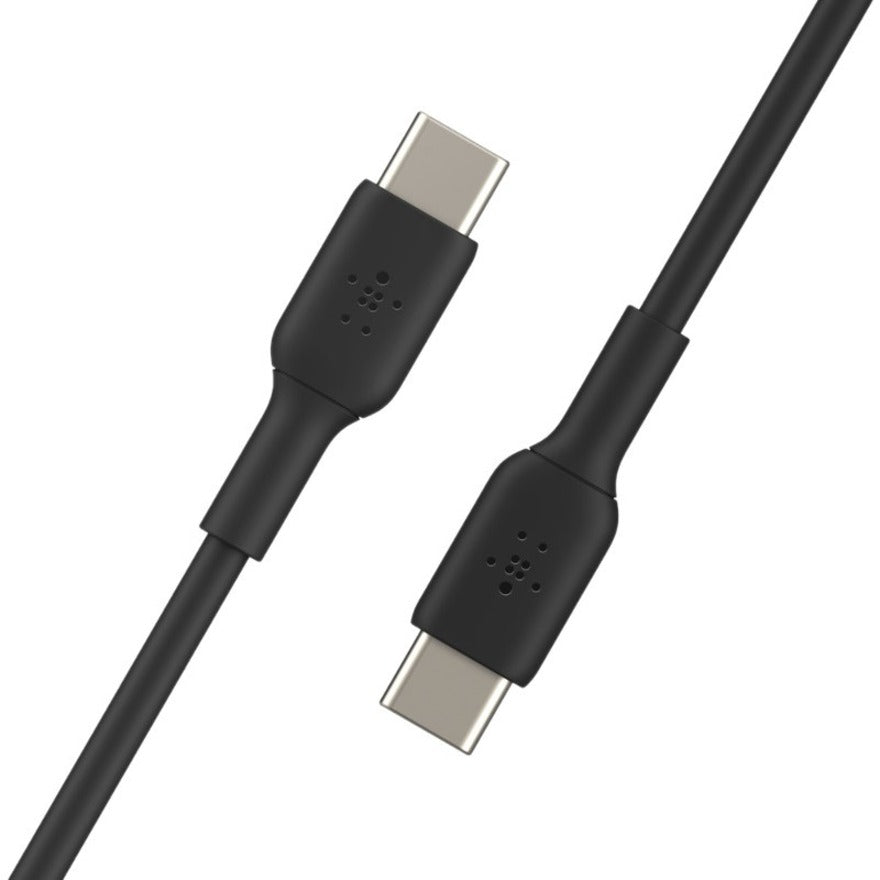 Belkin 60W USB-C to USB-C Cable - 480 Mbps - PVC - M/M - 1m/3.3ft - Black — CAB003bt2MBK