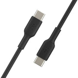 Belkin 60W USB-C to USB-C Cable - 480 Mbps - PVC - M/M - 1m/3.3ft - Black — CAB003bt2MBK