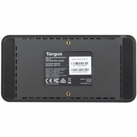 Targus Universal USB-C DV4K Docking Station with 65W Power Delivery — DOCK310USZ