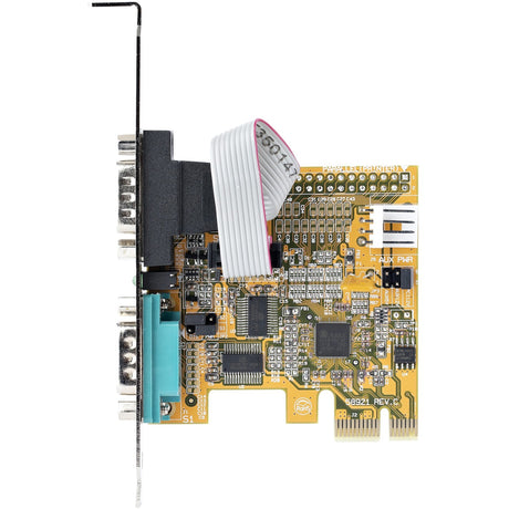 StarTech.com 2-Port PCI Express Serial Card, Dual Port PCIe to RS232 (DB9) Serial Card, 16C1050 UART, COM Retention, Windows & Linux — 21050-PC-SERIAL-CARD